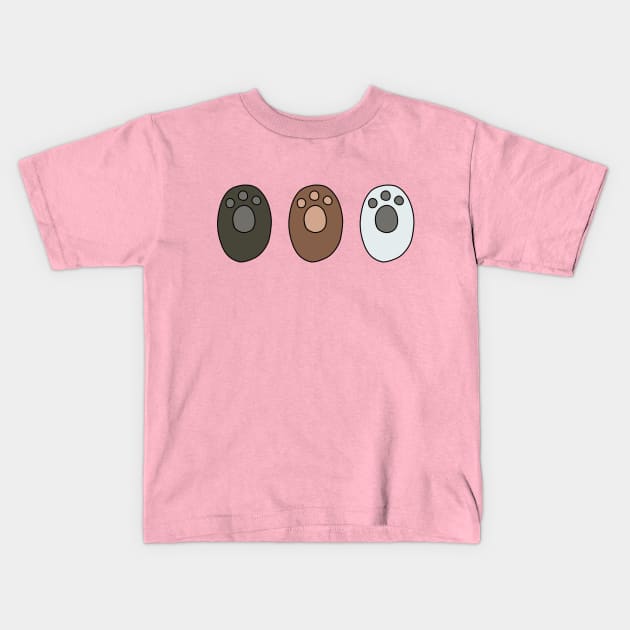 We Bare Bears - Paws Kids T-Shirt by valentinahramov